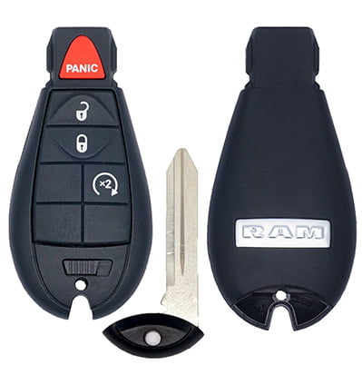 Fobik Remote 1500 2500 3500 GQ4-53T 5 Buttons For 2013-2018 Dodge Ram Key Fob 