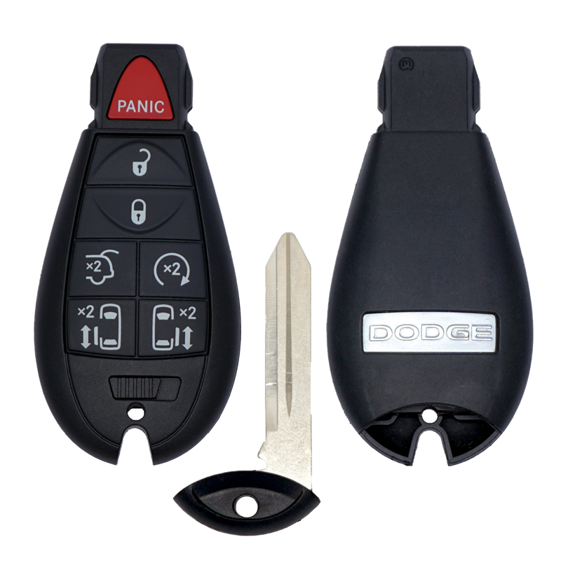 2 Pack Uncut Replacement Key Fob Remote Transmitter For IYZ-C01C – Remote Start, Black