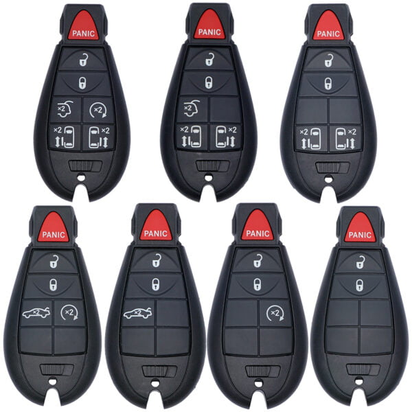 PACK OF 7 ASSORTED CHRYSLER DODGE FOBIKS