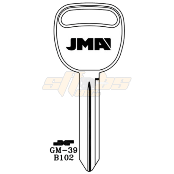 JMA GM TRUCK KEY BLANK GM-39 B102 / P1113 PACK OF 10