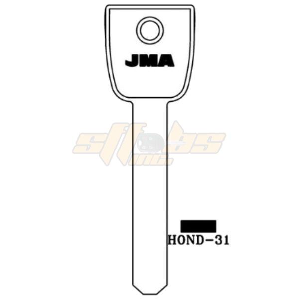JMA HONDA HIGH SECURITY SERVICE KEY HO01-SVC PACK OF 5