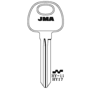 JMA HYUNDAI KIA 10 CUT KEY BLANK HY-11 HY17 PACK OF 10
