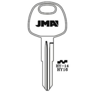 JMA HYUNDAI / KIA HY16 BLANK KEY HY-14 PACK OF 10