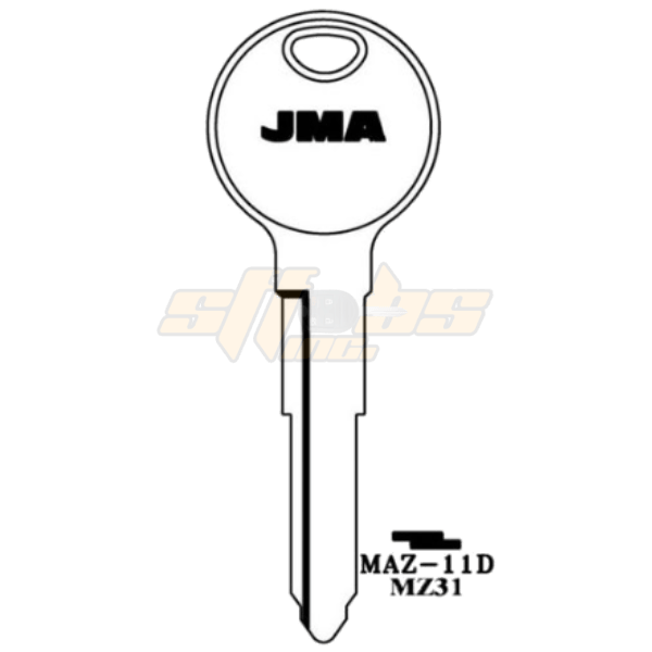 JMA MAZDA 10 CUT KEY BLANK MAZ-11D X249 MZ31 PACK OF 10