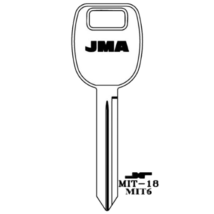 JMA MITSUBISHI 8 CUT KEY BLANK MIT-18 X263 MIT6 PACK OF 10