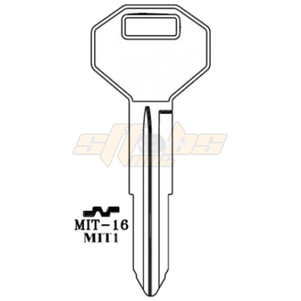 JMA MITSUBISHI MIT1 / X176 BLANK KEY MIT-16E PACK OF 10