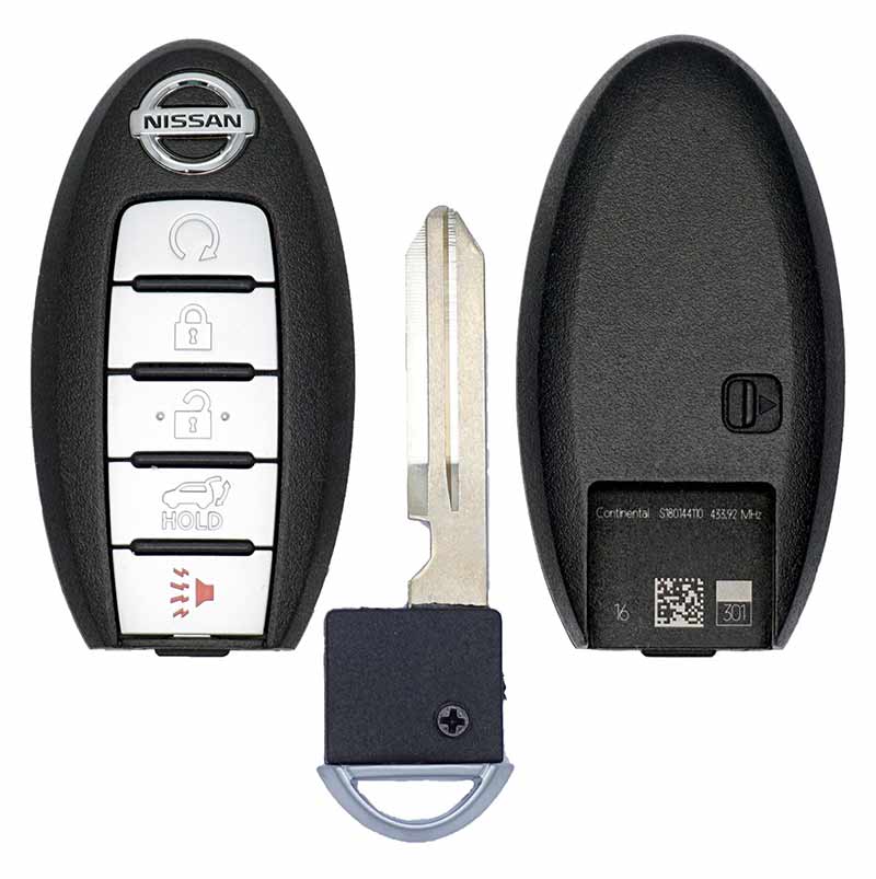 thumbnail image 2 of Used OEM Nissan Rogue Smart Key Remote Fob 2017-2018 – Unlocked, Includes New Key Blank (KR5S180144106, 285E3-6FL7B) 2 of 6
