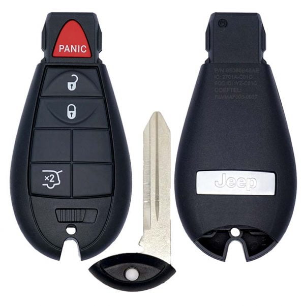 2008-2013 JEEP GRAND CHEROKEE COMMANDER 4B FOBIK STYLE KEYLESS REMOTE FOB 68066848 IYZ-C01C