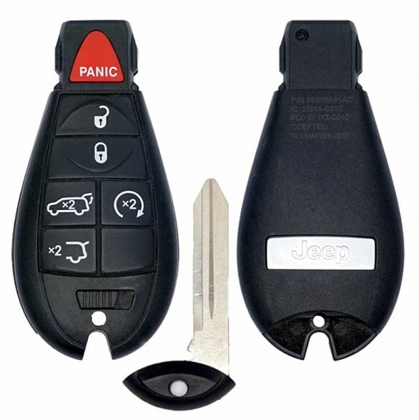2008-2013 JEEP GRAND CHEROKEE COMMANDER 6B FOBIK STYLE KEYLESS REMOTE FOB IYZ-C01C