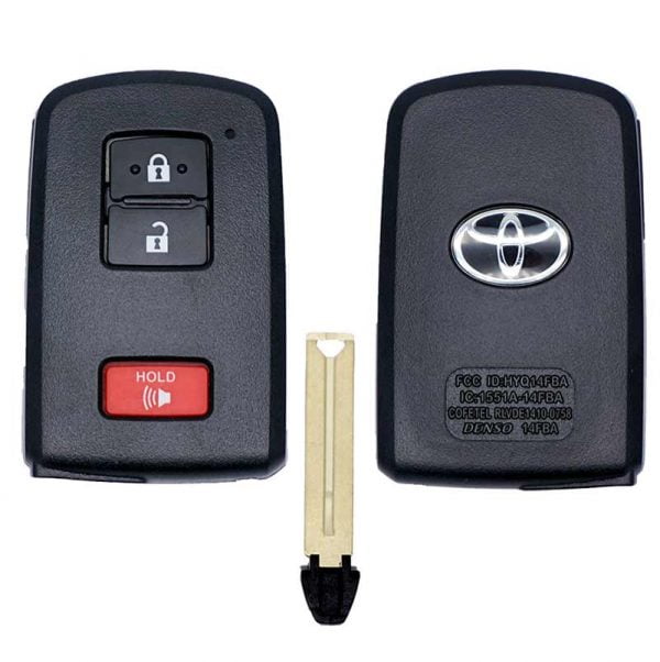 2012-2019 TOYOTA RAV4 PRIUS C,V 3B SMART KEYLESS PROXIMITY REMOTE FOB HYQ14FBA 281451-0020 G