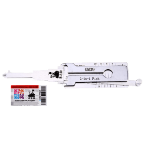 ORIGINAL LISHI GM39 B86 B102 GM 10 CUT 2 IN 1 LOCKSMITH DOOR PICK TOOL - ANTI GLARE