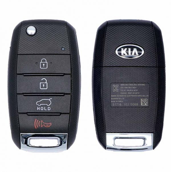 2014-2019 KIA SOUL 4B FLIP STYLE KEYLESS REMOTE FOB TRANSMITTER OSLOKA-875T PSD1 95430-B2101