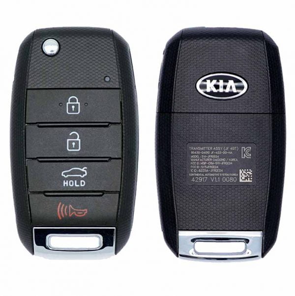 2016-2020 KIA OPTIMA 4B FLIP STYLE KEYLESS REMOTE FOB TRANSMITTER 95430-D4010 SY5JFRGE04 (JF 4BT)