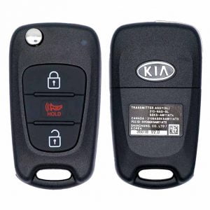 2012-2013 KIA SPORTAGE 3B FLIP STYLE KEYLESS REMOTE FOB TRANSMITTER NY0SEKSAM11ATX (SL)