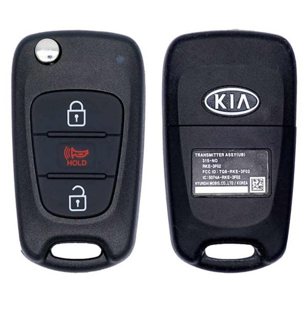 2012-2013 KIA RIO 3B FLIP STYLE KEYLESS REMOTE FOB TRANSMITTER TQ8-RKE-3F02 (UB)