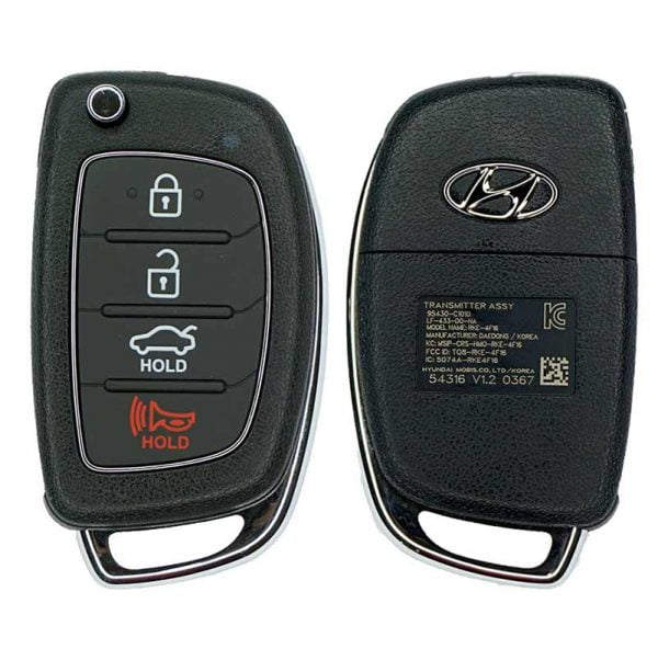2015-2017 HYUNDAI SONATA 4B FLIP STYLE KEYLESS REMOTE FOB TRANSMITTER  TQ8-RKE-4F16 95430-C1010