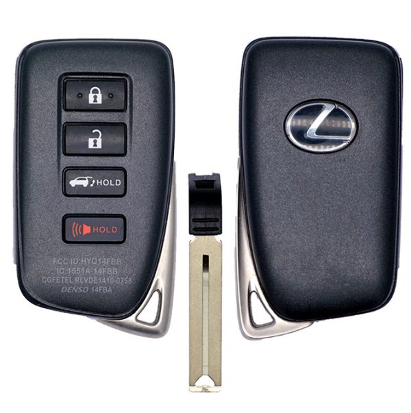 2016-2020 LEXUS RX350 RX450H 4B SMART KEYLESS PROXIMITY REMOTE TRANSMITTER HYQ14FBB