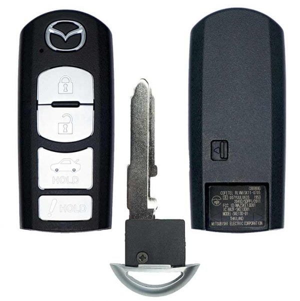 2014-2019 MAZDA 3 6 MX-5 MIATA 4B SMART KEYLESS PROXIMITY REMOTE TRANSMITTER WAZSKE13D01
