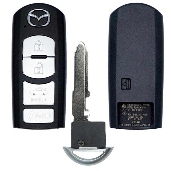 2014-2019 MAZDA 3 6 MX-5 MIATA 4B SMART KEYLESS PROXIMITY REMOTE TRANSMITTER WAZSKE13D02