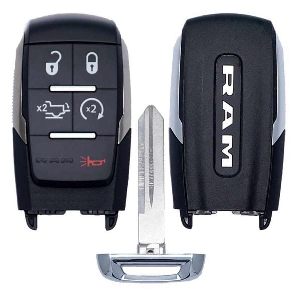 2019-2024 RAM SMART KEY 5B PROXIMITY REMOTE FOB TRANSMITTER FOB GQ4-76T 68374994