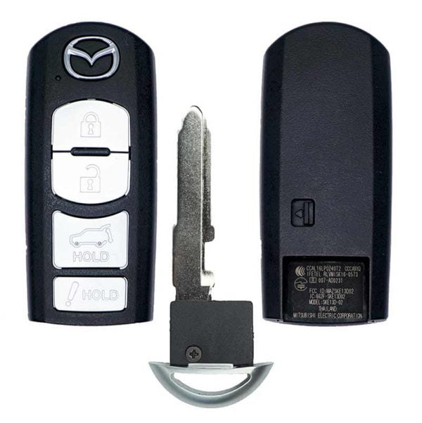2016-2019 MAZDA CX-5 CX-9 4B SMART KEYLESS PROXIMITY REMOTE FOB TRANSMITTER WAZSKE13D02