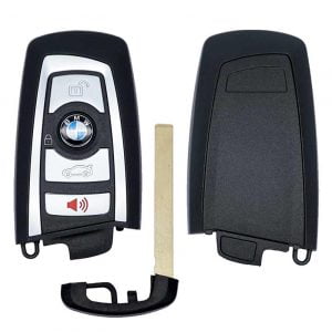 2009-2014 BMW 7-SERIES 4B SMART KEYLESS PROXIMITY REMOTE FOB TRANSMITTER YGOHUF5767 (SILVER)