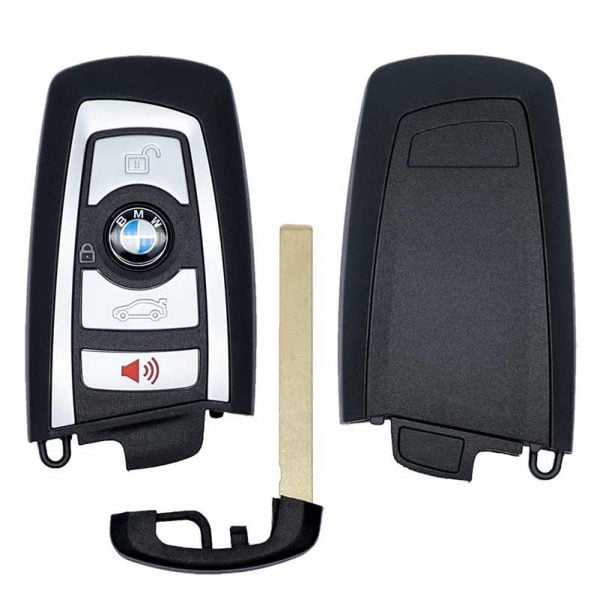 2009-2014 BMW 7-SERIES 4B SMART KEYLESS PROXIMITY REMOTE FOB TRANSMITTER YGOHUF5767 (SILVER)