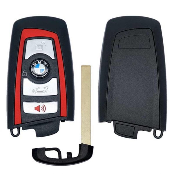 2009-2014 BMW 7-SERIES 4B SMART KEYLESS PROXIMITY REMOTE FOB TRANSMITTER YGOHUF5767 (RED)