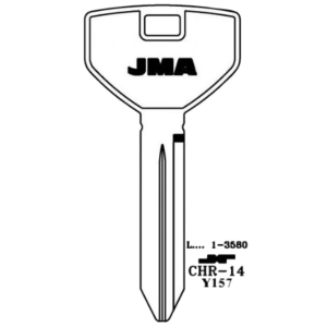 JMA CHRYSLER DODGE JEEP KEY BLANK CHR-14 P1794 Y157 PACK OF 10