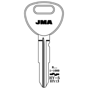 JMA HYUNDAI DOUBLE SIDED 8 CUT KEY BLANK HY-5 HY13 PACK OF 10