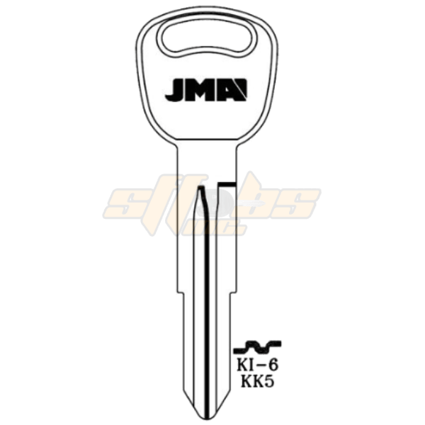 JMA KIA DOUBLE SIDED 8 CUT BLANK KEY KI-6 KK5 X269 PACK OF 10