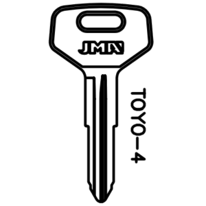 JMA TOYOTA TR28 X37 MECHANICAL KEY BLANK TOYO-4 PACK OF 10