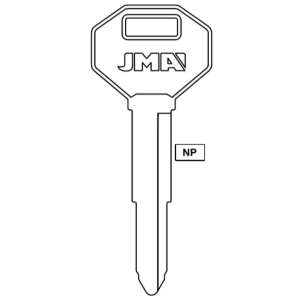 JMA CHRYSLER MITSUBISHI X121 DC3 AUTO KEY BLANK PACK OF 10