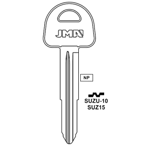 JMA SUZUKI SUZ15 X176 X184 X185 KEY BLANK SUZU-10 PACK OF 10