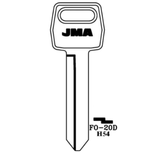 JMA FORD 10 CUT KEY BLANK FO-20D H54 PACK OF 10
