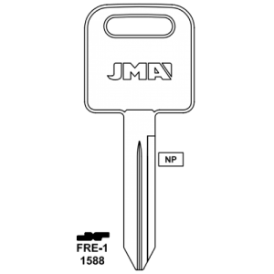 JMA FREIGHTLINER B90, Y158, 1588 KEY BLANK FRE-1 PACK OF 10