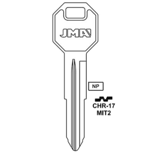 JMA MITSUBISHI MIT2 / X213 KEY BLANK CHR-17 PACK OF 10