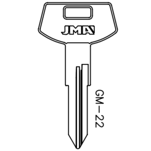 JMA GM DOUBLE SIDED 6 CUT KEY BLANK GM-22 B68 B84 PACK OF 10