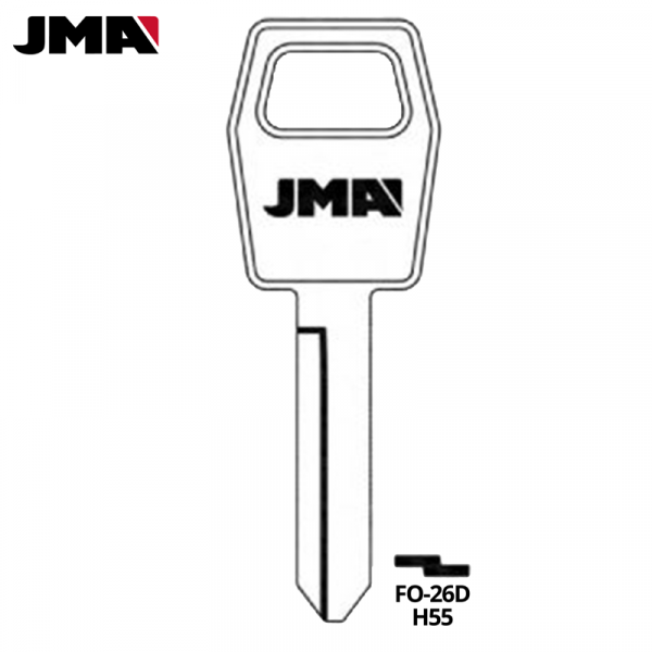 JMA FO-26D FORD H55 FO35 KEY BLANK PACK OF 10