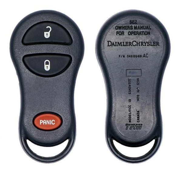 2001-2004 CHRYSLER DODGE 3B KEYLESS ENTRY REMOTE FOB 4686481 GQ43VT17T