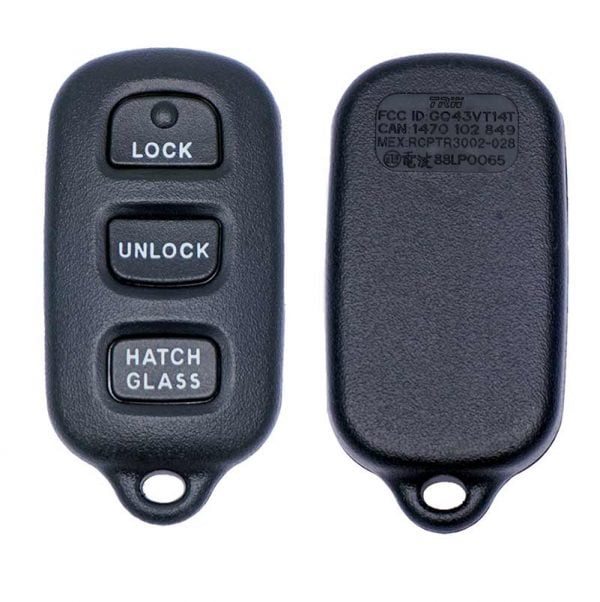 TOYOTA MATRIX PONTIAC VIBE 3B KEYLESS ENTRY REMOTE TRANSMITTER GQ43VT14T