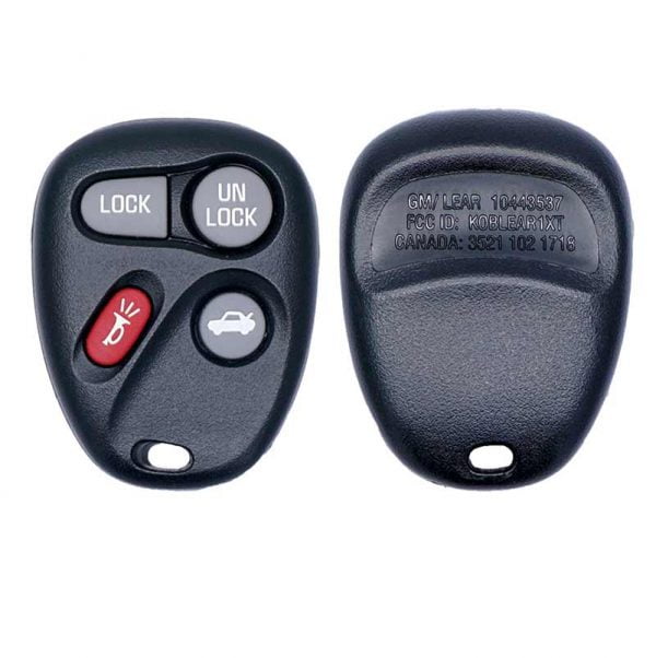 2001-2005 GENERAL MOTORS 4B KEYLESS ENTRY REMOTE FOB 10443537 KOBLEAR1XT