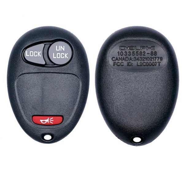 2004-2011 GENERAL MOTORS 3B KEYLESS ENTRY REMOTE FOB L2C0007T 10335583