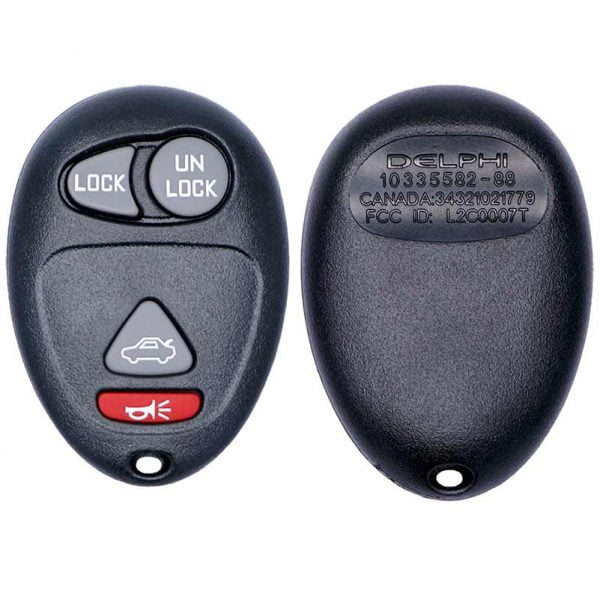 2001-2007 GENERAL MOTORS 4B KEYLESS ENTRY REMOTE FOB L2C0007T 10335582