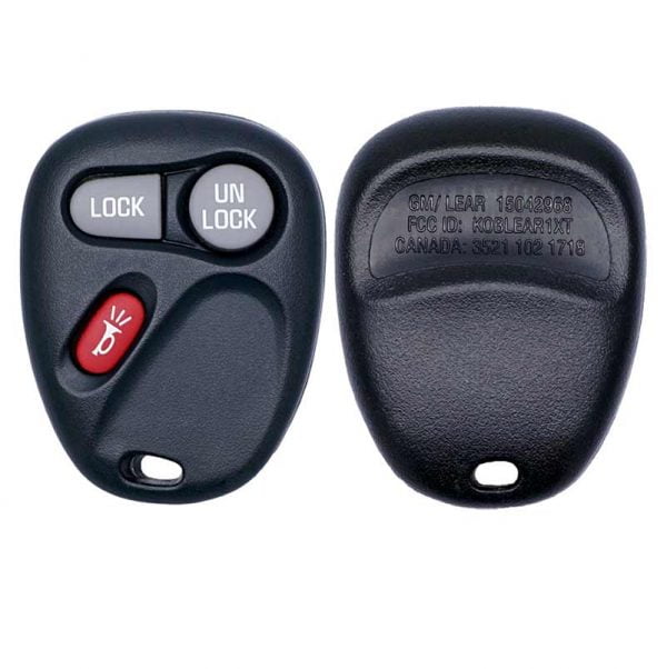 2001-2004 GENERAL MOTORS 3B KEYLESS ENTRY REMOTE FOB 15042968 KOBLEAR1XT