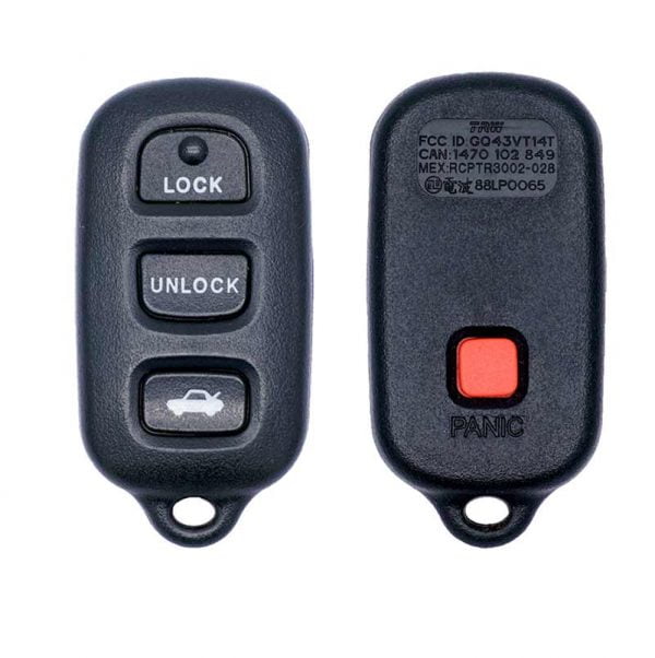 2002-2006 TOYOTA 4B KEYLESS ENTRY REMOTE TRANSMITTER GQ43VT14T