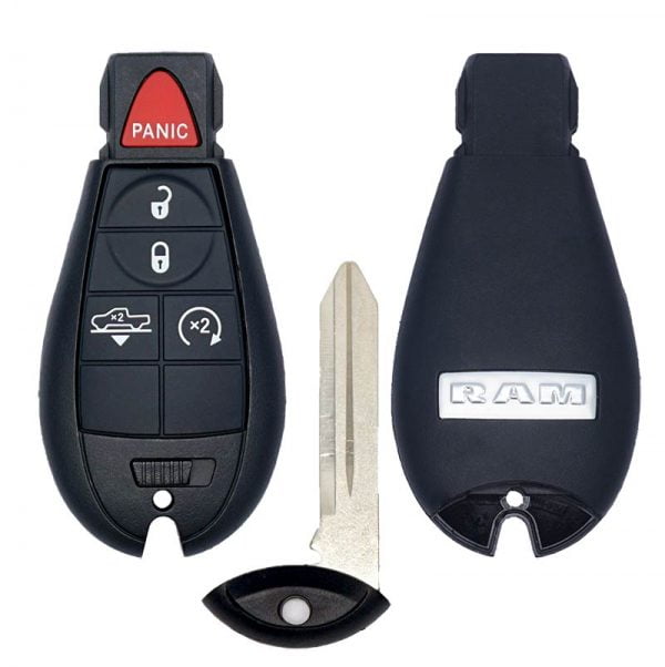 2013-2021 RAM 1500 5B AIR RIDE SUSPENSION FOBIK STYLE KEYLESS ENTRY REMOTE FOB 56046953 GQ4-53T