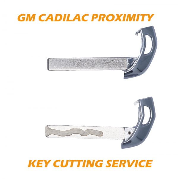 GM CADILLAC PROXIMITY TRANSMITTER EMERGENCY KEY CUTTING SERVICE