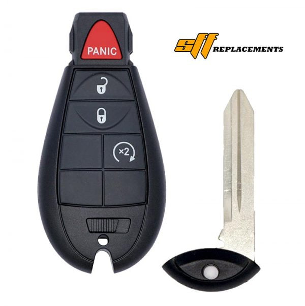 2014-2021 REPLACEMENT JEEP CHEROKEE 4B FOBIK STYLE KEYLESS ENTRY REMOTE FOB GQ4-53T 68105083