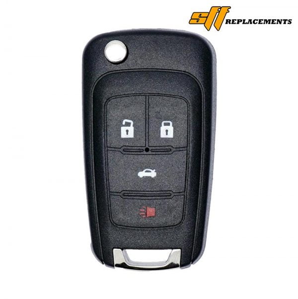2010-2022 REPLACEMENT CHEVROLET CRUZE CAMARO IMPALA MALIBU EQUINOX SONIC 4B FLIP KEY REMOTE OHT01060512